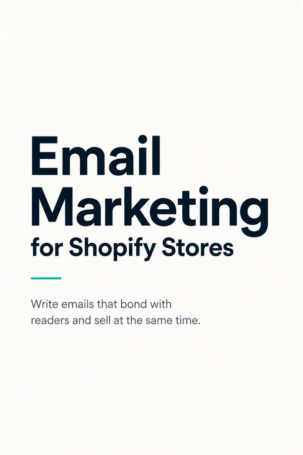 Email Marketing for Shopify Stores course cover